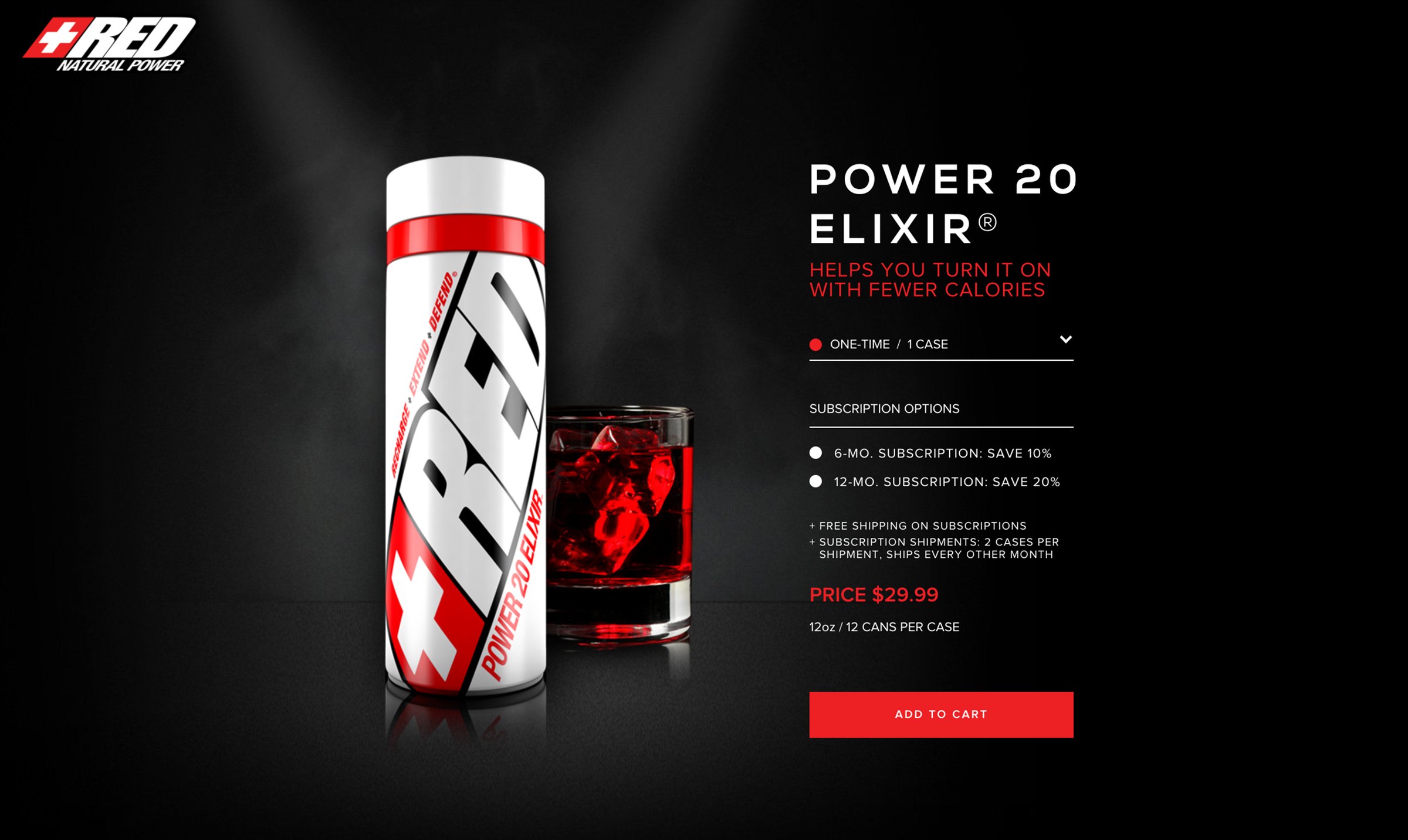The Power 20 Elixir product page